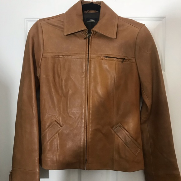 J Crew Womens Leather Jacket 